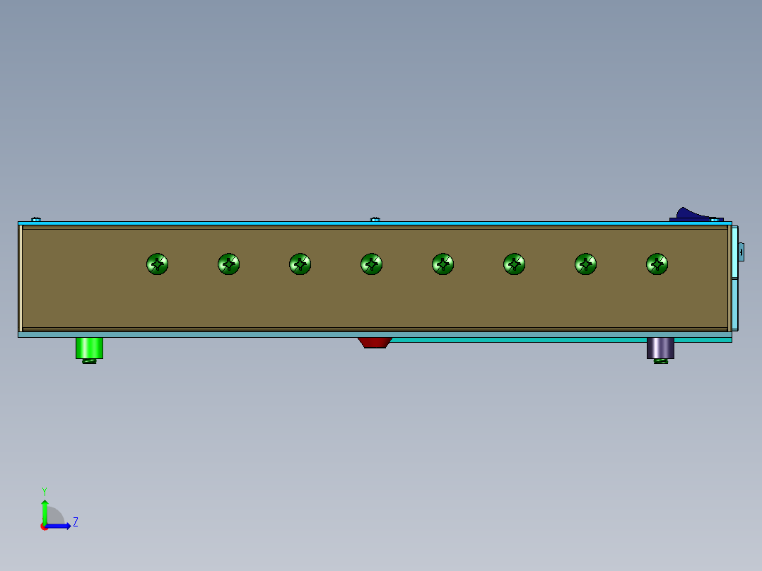 脚底消毒全自动洗鞋器左视图