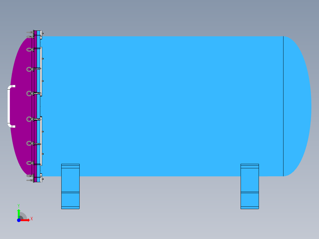 压力容积、试件退火炉前视图