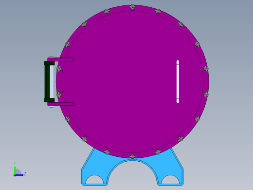 压力容积、试件退火炉左视缩略图