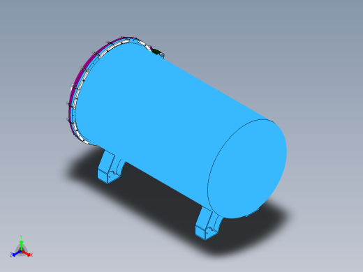 压力容积、试件退火炉正等轴测缩略图