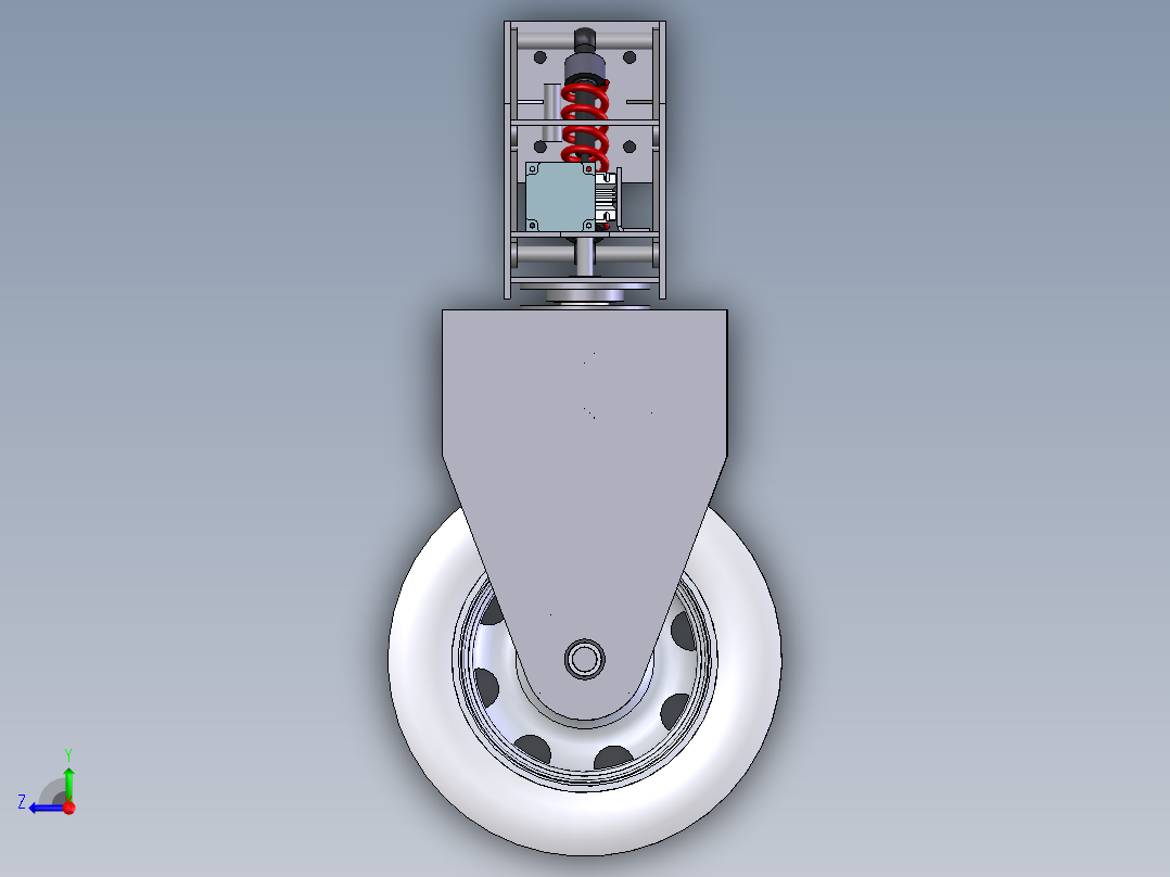 智能小车的驱动轮组 右视图
