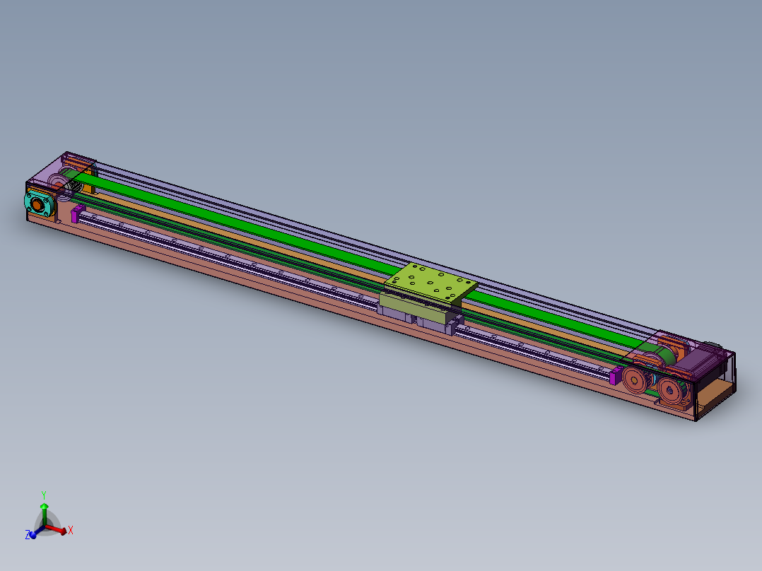 伺服同步带传动滑台模组