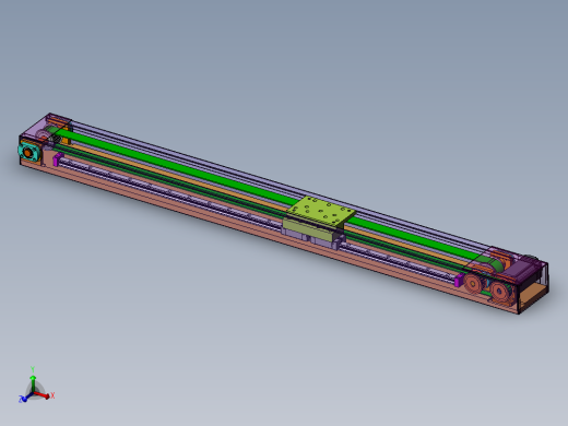 伺服同步带传动滑台模组