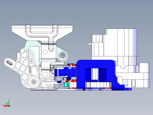汽车侧门锁体后视缩略图