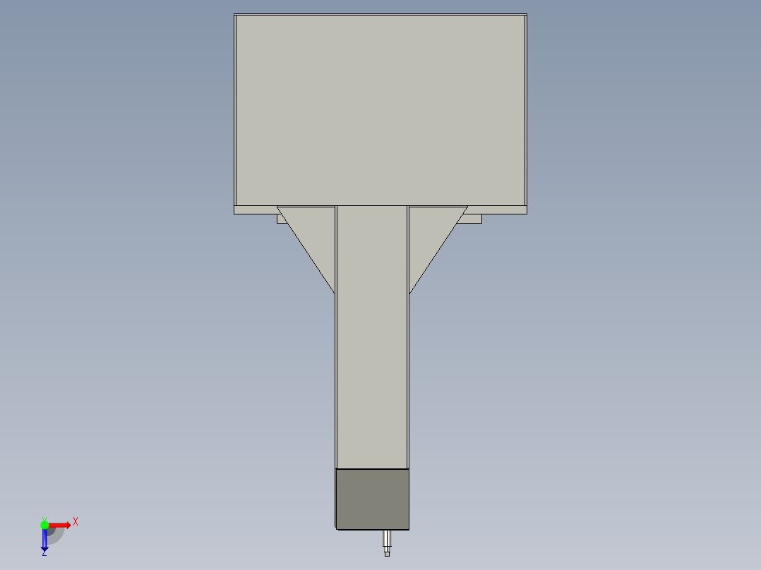 多用途带锯床工作平台俯视图