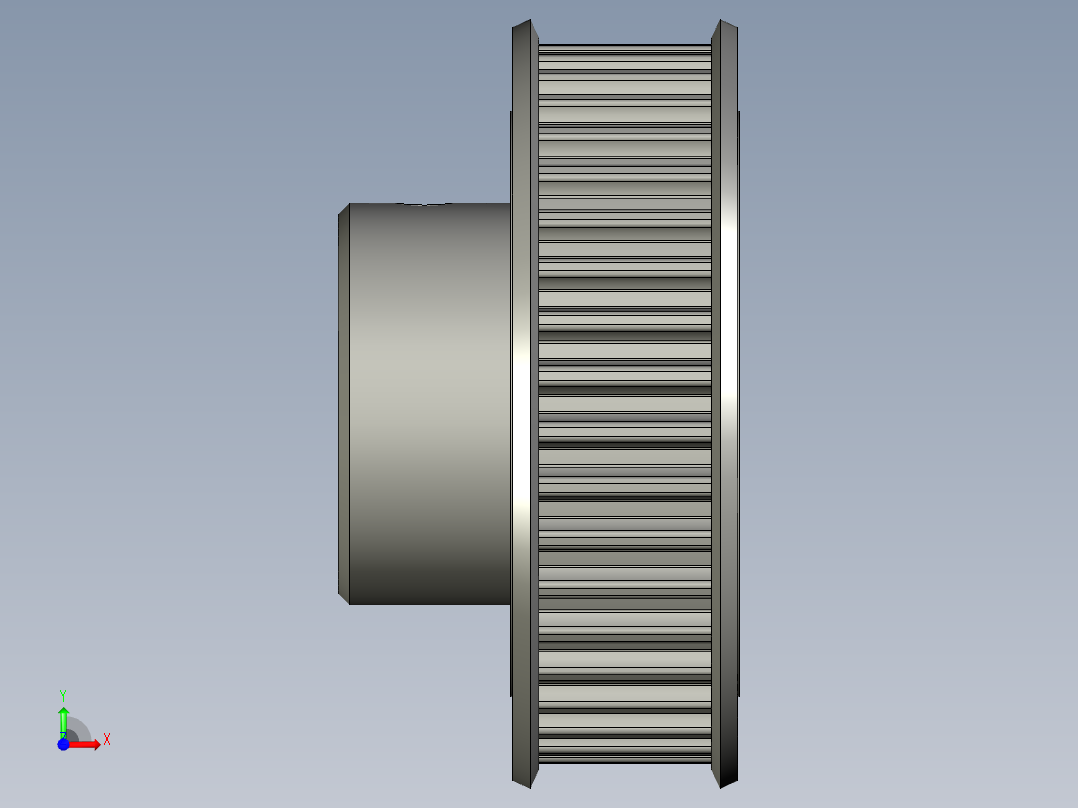同步带轮5M40W20-20前视图