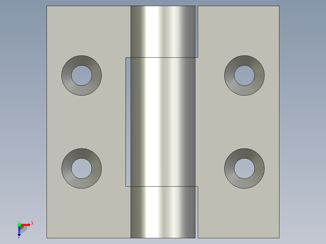 怡合达铰链HFR51-50俯视图