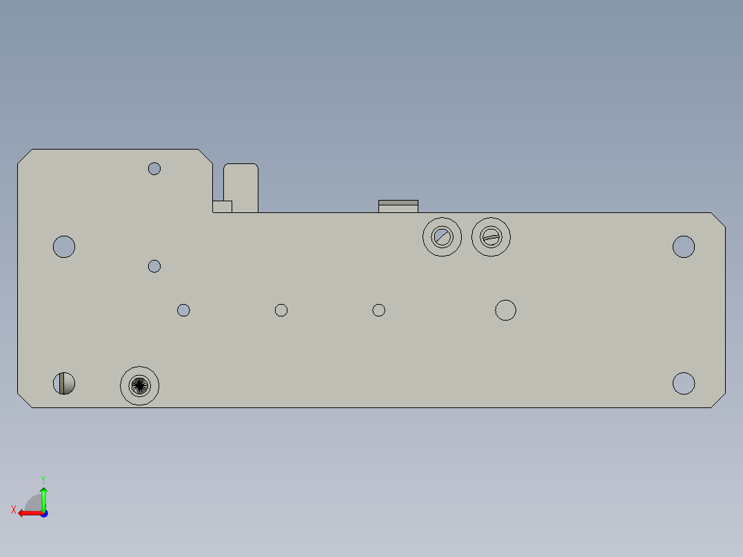 入料检测模组后视图