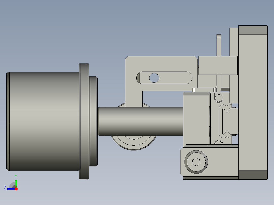 入料检测模组右视图