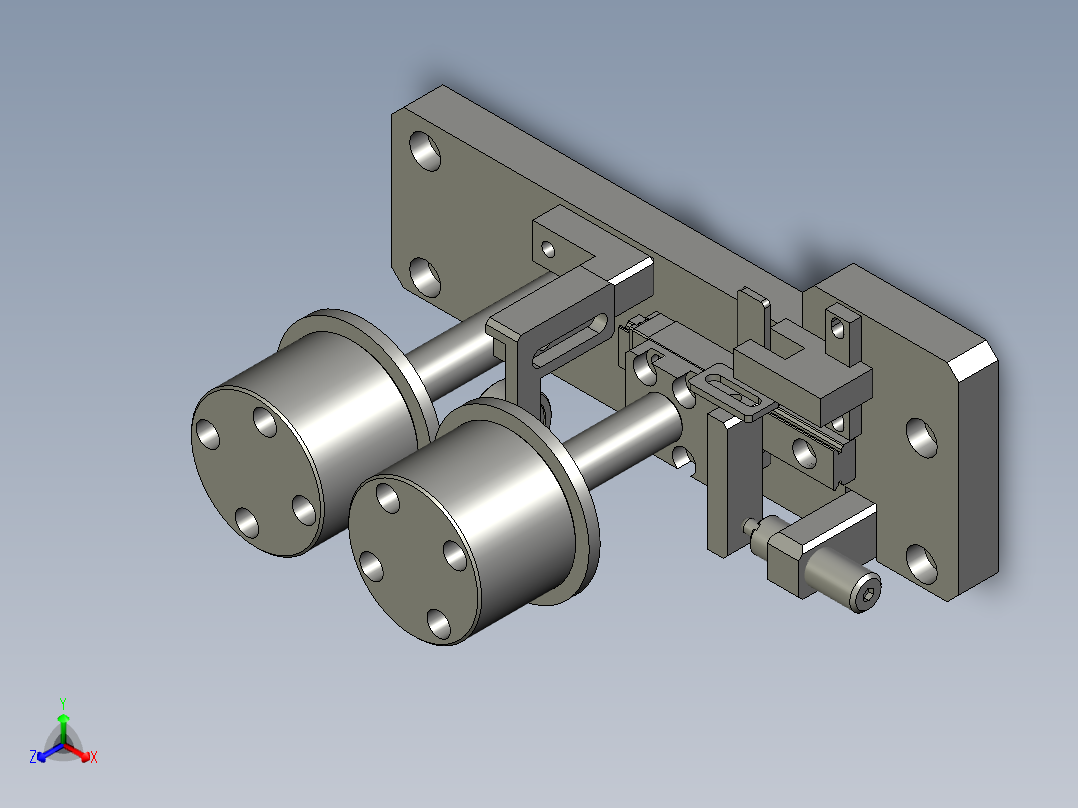 入料检测模组正等轴测图