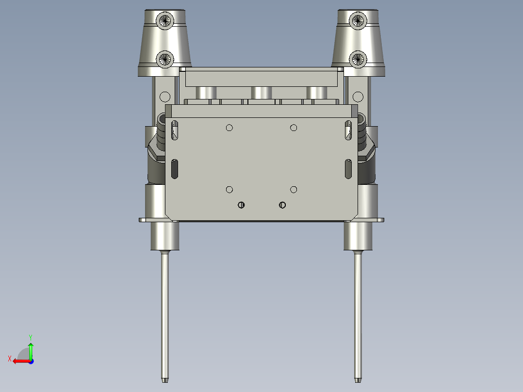 灌装头组件后视图