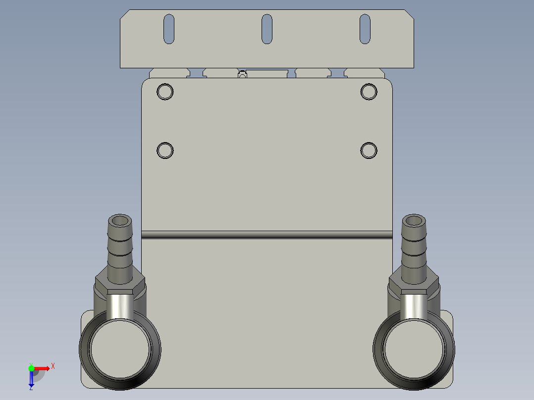 灌装头组件俯视图