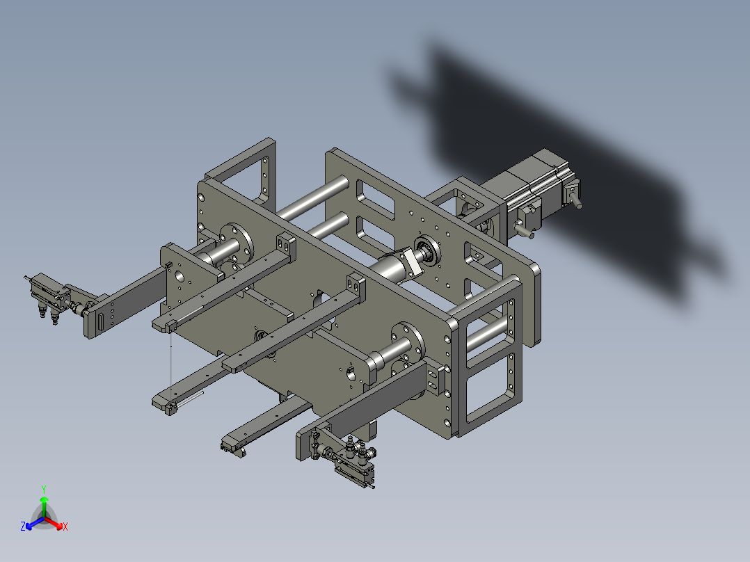 SL-1C00产品托盘SL1ASM正等轴测图