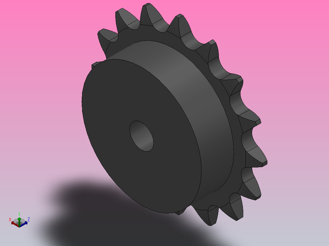 直孔链轮083／084型_16-083／084-1主视图