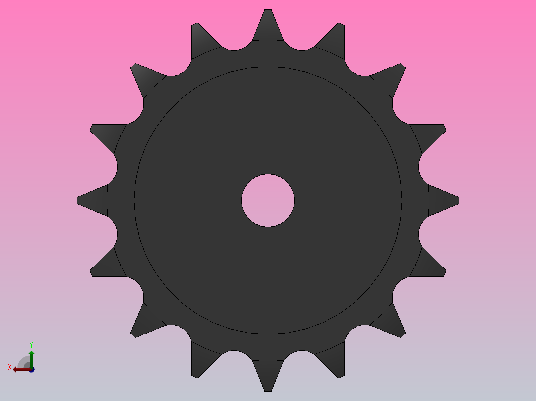 直孔链轮083／084型_16-083／084-1前视图