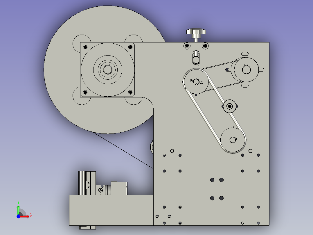 镜向A-贴标模块前视图