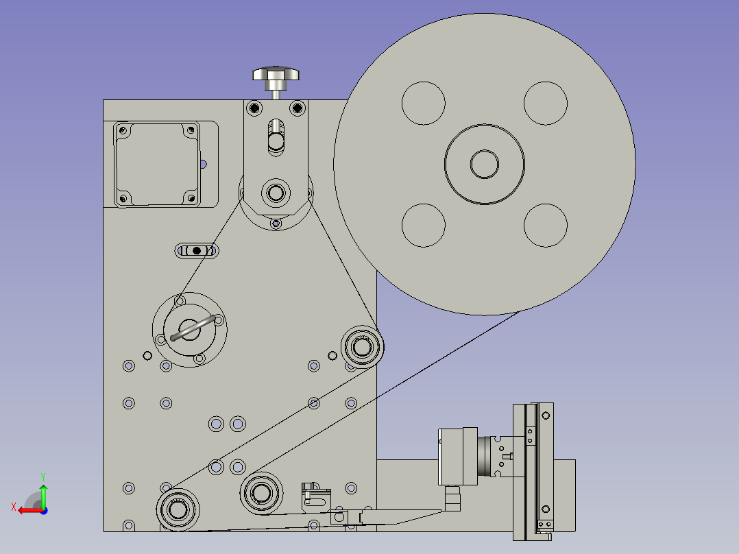 镜向A-贴标模块后视图