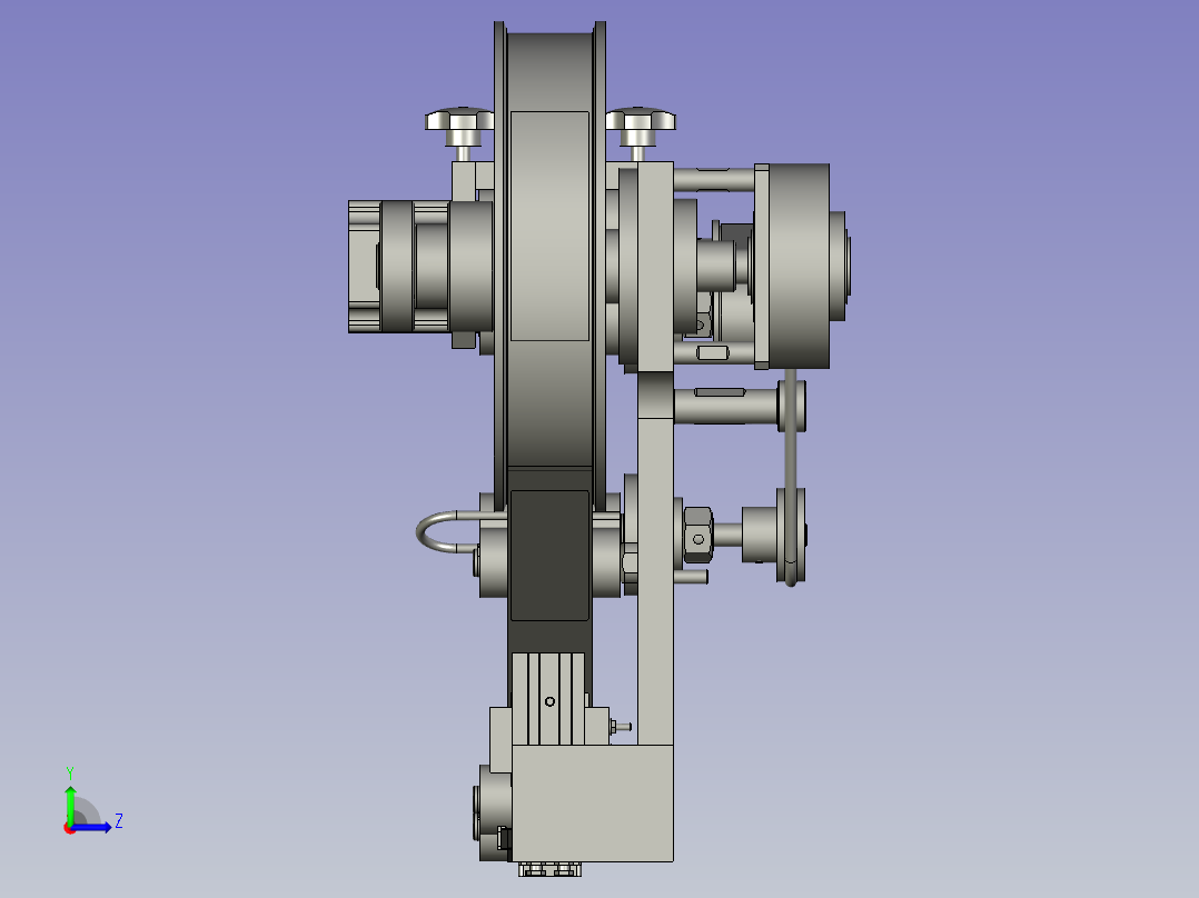 镜向A-贴标模块左视图