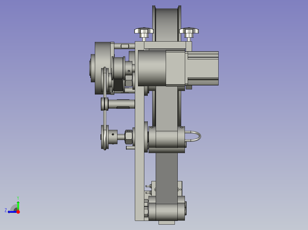 镜向A-贴标模块右视图
