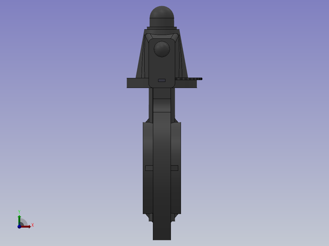 蝶阀(Butterfly Valve)前视图