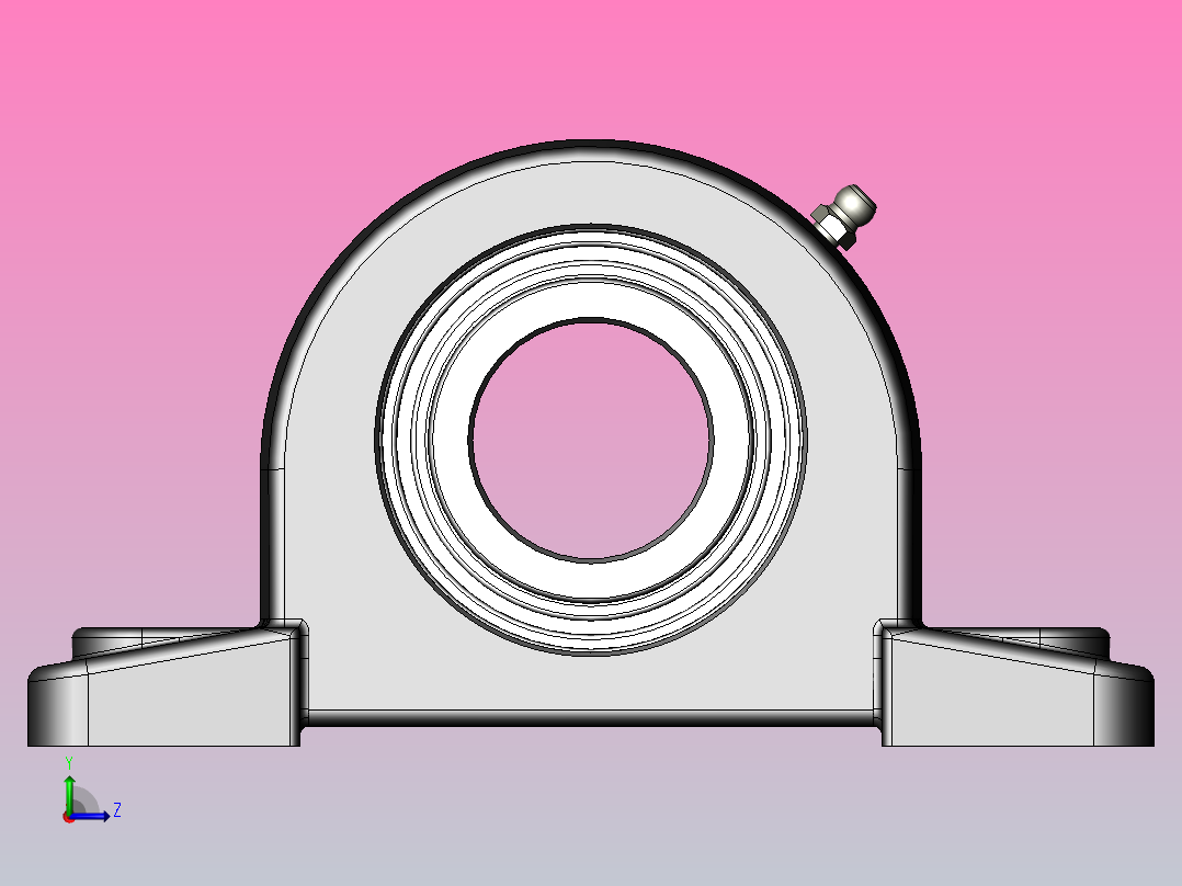 轴承座DuffNorton-PB150左视图