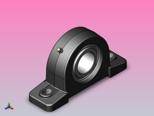 轴承座DuffNorton-PB150正等轴测缩略图