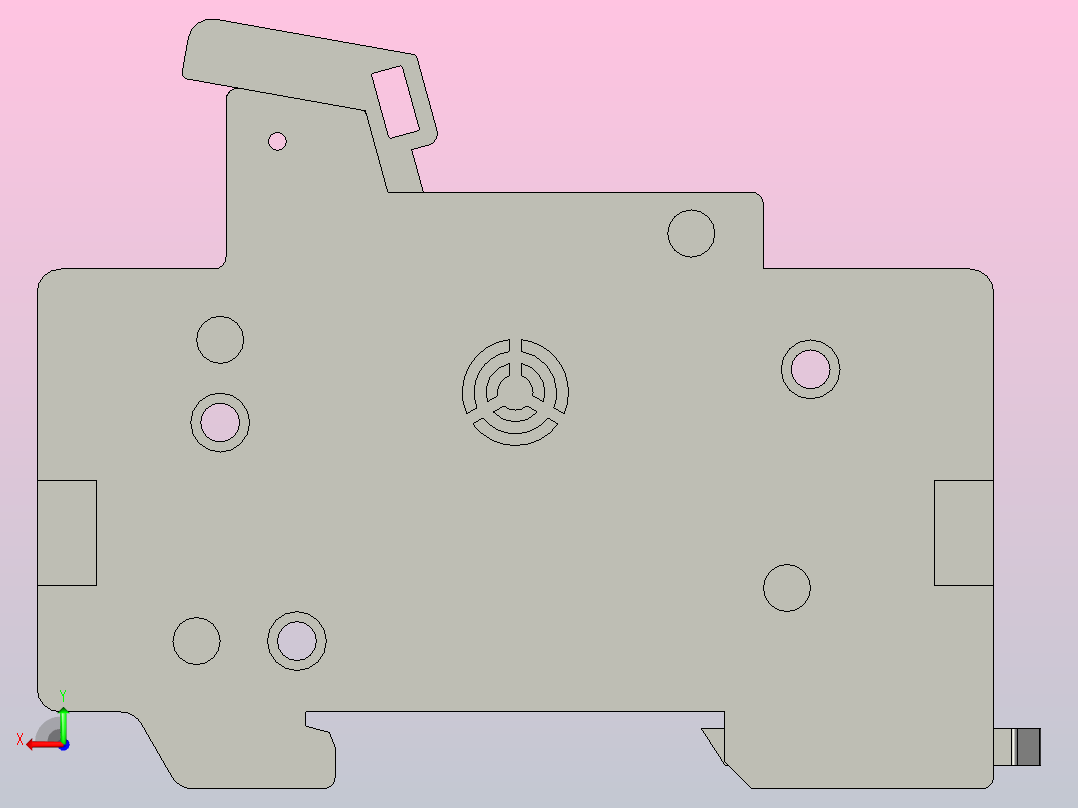 天得保险座保险管TFBR-322N后视图