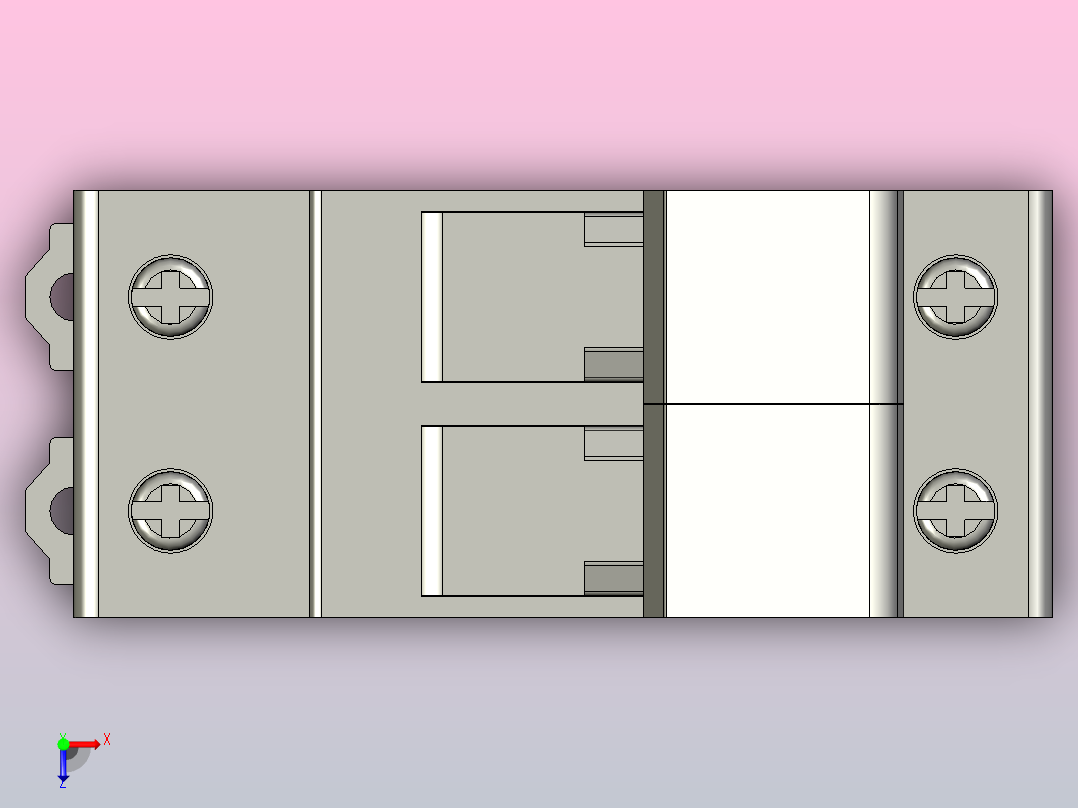 天得保险座保险管TFBR-322N俯视图