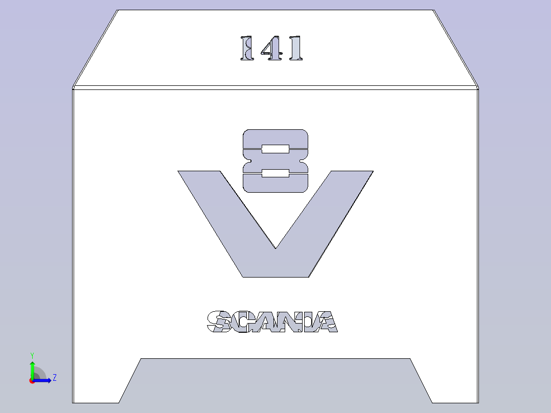 斯堪尼亚V8型播种机左视图