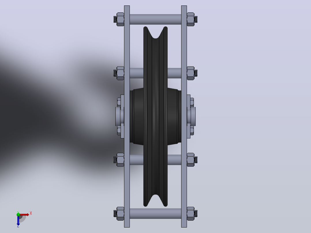 起重机钩俯视图