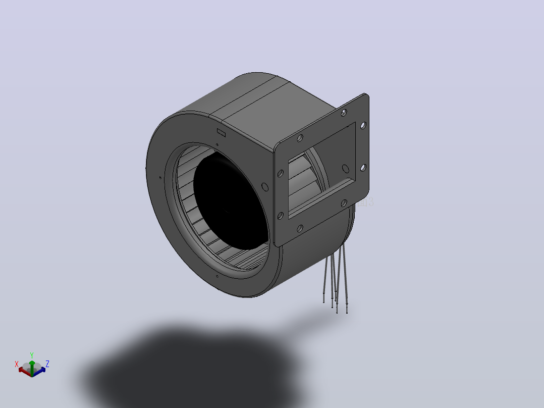EC离心风扇 133mm[ECF133A110]主视图