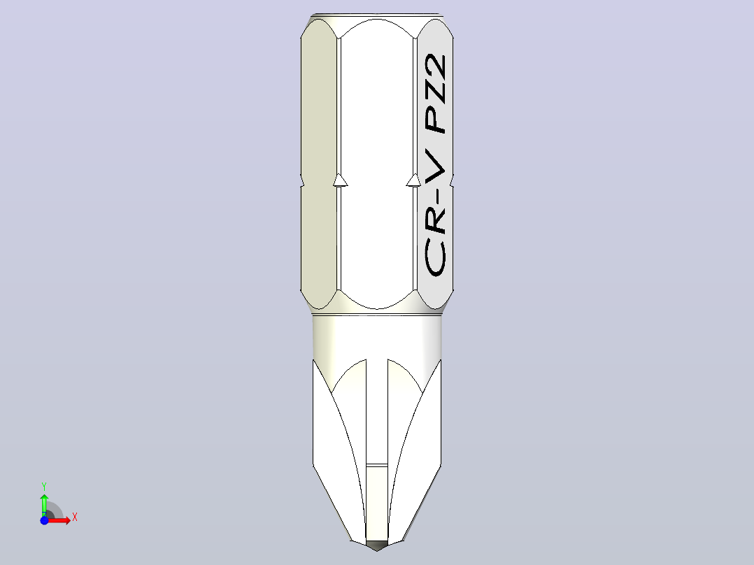 高级螺丝刀钻头pz 2 inv 2023 12(1)前视图