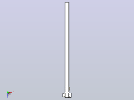 皮带直线轴半封闭可选导轨TPA-HNB-65S-90-L1150-RP-Y-P20-N3俯视缩略图