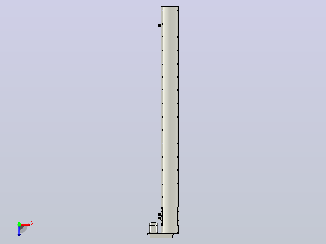 MT136BS半封闭丝杆滑台[MT136BS.L#.1450.BR.P40.C3]俯视图
