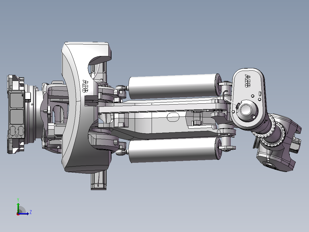 IRB8700-550-4200关节可运动机器人左视图