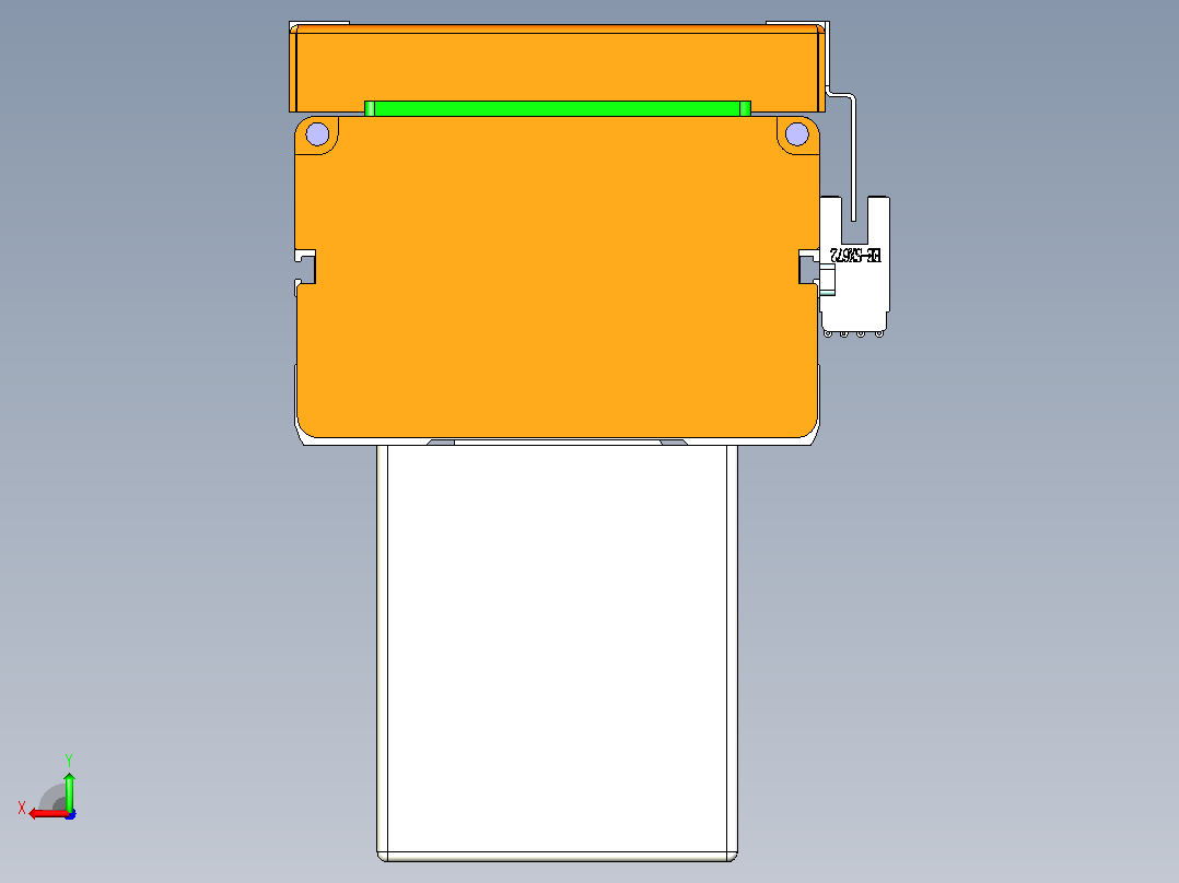 ACH12-300-BM-200W伺服电机ACH12 螺杆驱动直线滑台模组后视图