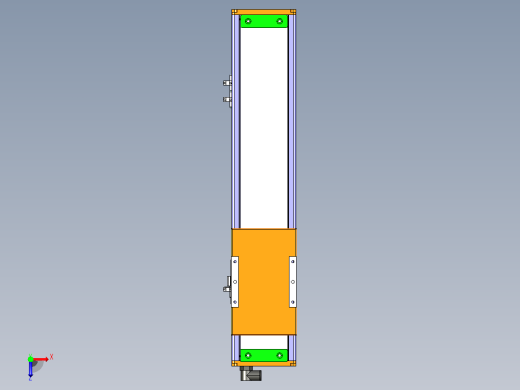 ACH12-300-BM-200W伺服电机ACH12 螺杆驱动直线滑台模组俯视缩略图