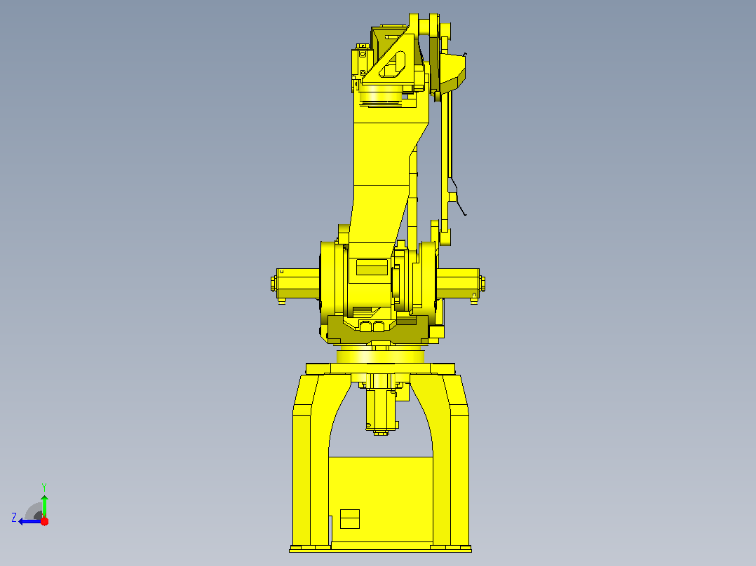 发那科m-410ib-700三维模型图纸右视图