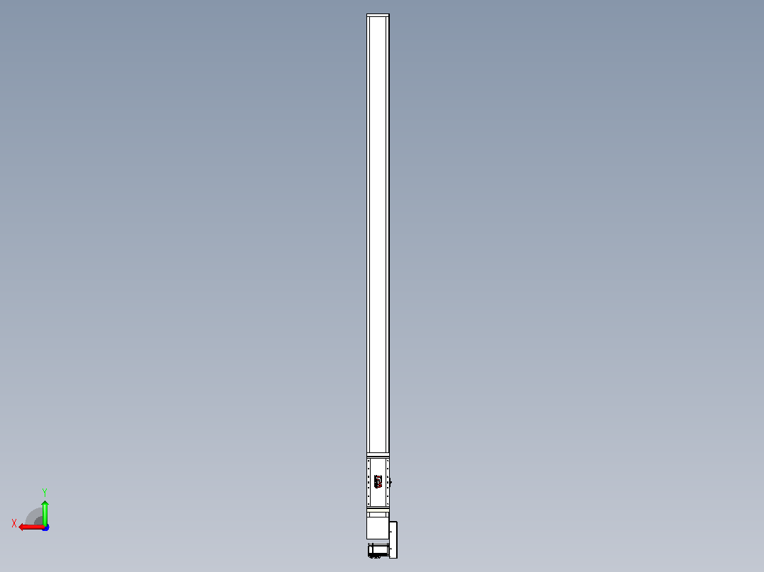 伺服电机集成皮带传动直线执行器TPA-OCB-140-256-L2550-MR-P75-N3后视图