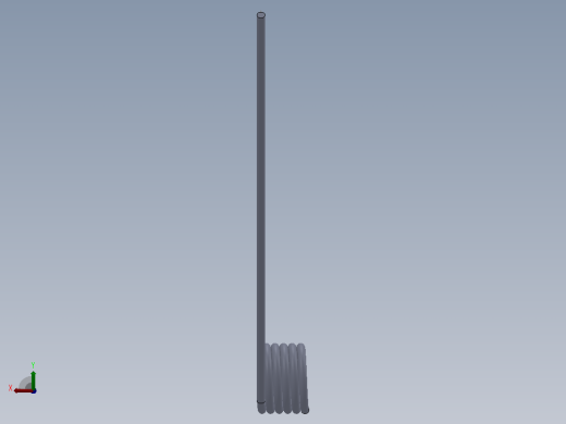 135度圆柱形扭转弹簧SCT135R-4-5-0.6后视缩略图