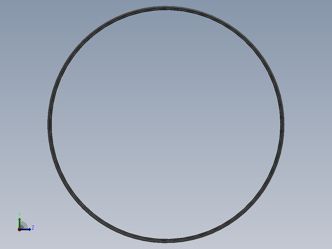 PTFE OD 型活塞杆密封(单作用）[OD110Q05200171H]左视图