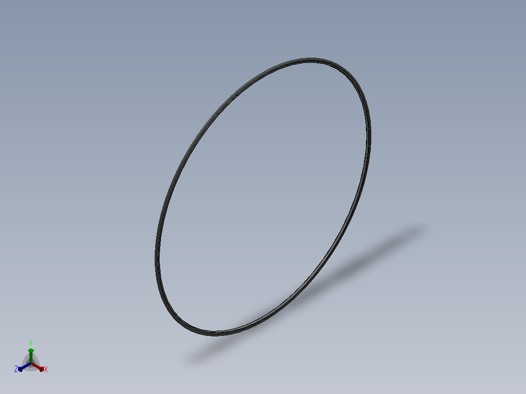 PTFE OD 型活塞杆密封(单作用）[OD110Q05200171H]正等轴测图