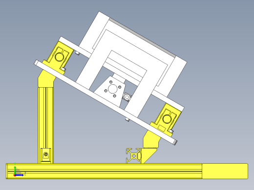 工件固定夹具左视缩略图