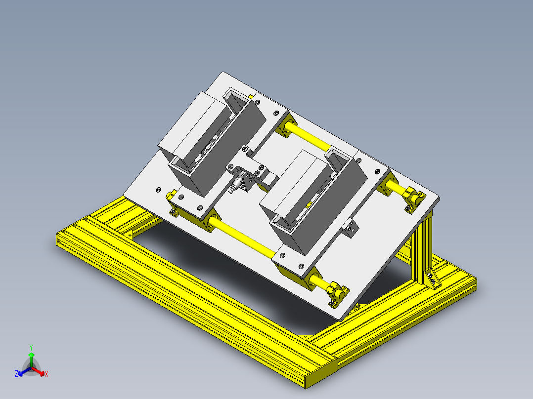 工件固定夹具正等轴测图
