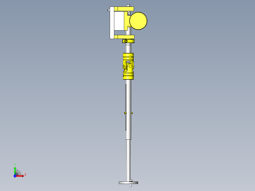 装置内部零件位置调整前视图