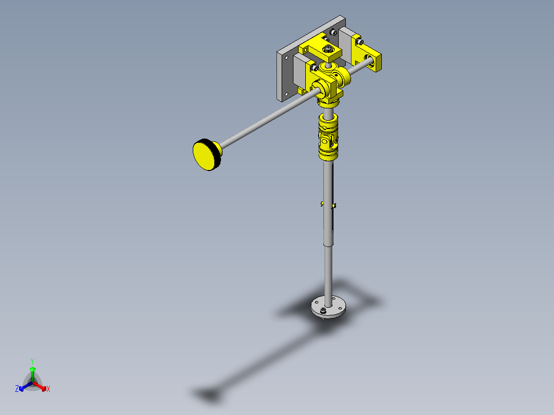 装置内部零件位置调整正等轴测图