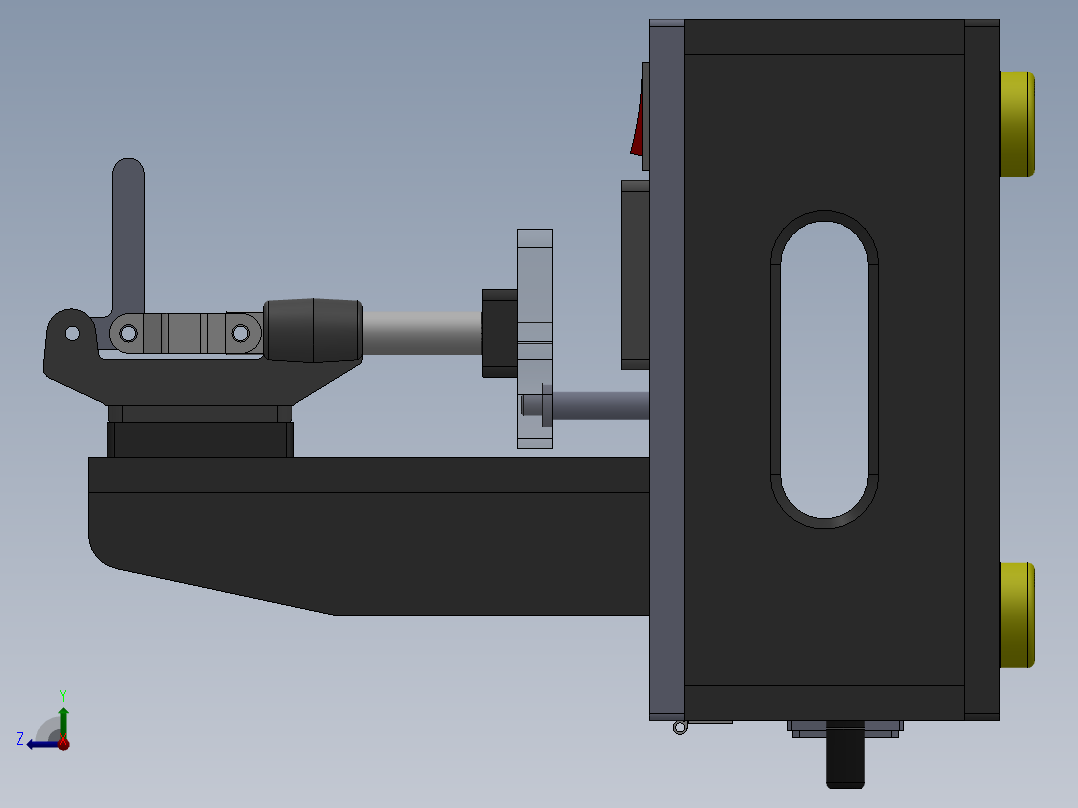 简易板卡测试治具右视图