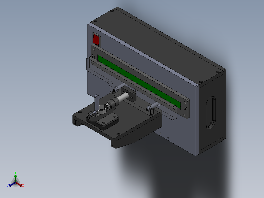 简易板卡测试治具正等轴测图
