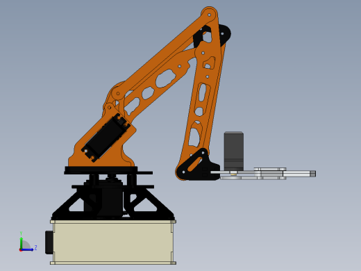 component-robot-arm-3dof-rev-1-lengan-robot SW STP左视缩略图