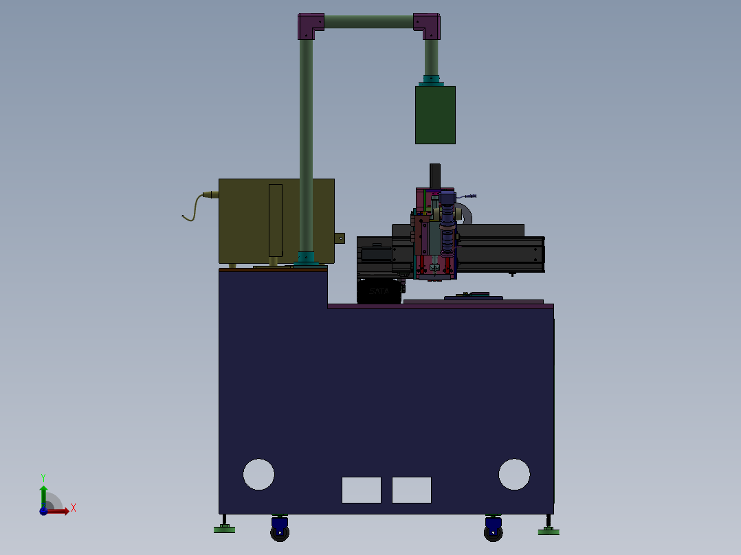 玻璃检测机sw17可编辑前视图